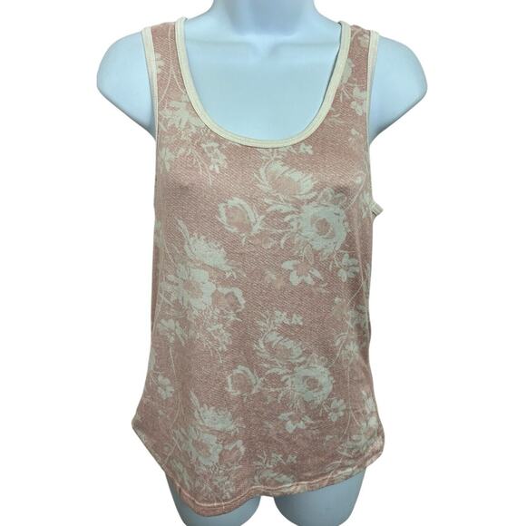 Lucky Brand Pink Rose Floral Tank Top Size Small Sleeveless Blouse Casual - Picture 6 of 6